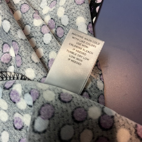 Avenue‎ Polka Dot Dress Black Purple Blue White 18/20 NWT Fit And Flair Retro - Picture 14 of 15